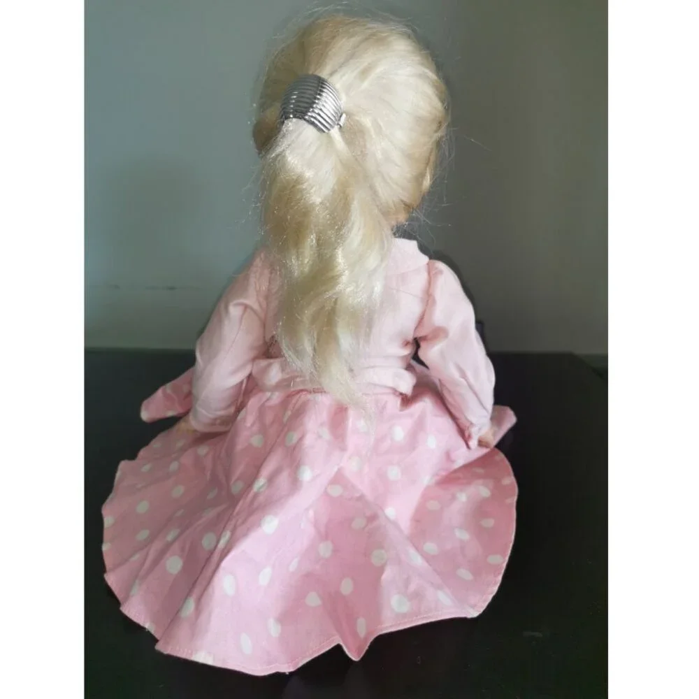 Vintage Ideal Doll P-19 Head and P-92 Body Blond Hair‎ In Pink Dress